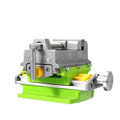 ALLSOME 3 Zoll Kreuzschlitten Schraubstock Schraubstock Tisch Verbundtisch Arbeitstisch Bank Körper aus Aluminiumlegierung zum Fräsen und Bohren HT2878