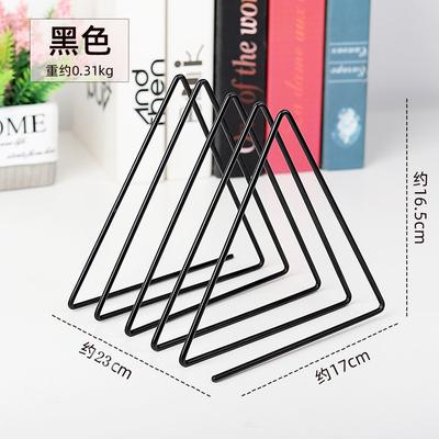 Ins triunghiul de aur fier bibliotecă mică birou creativ raft de depozitare desktop raft decorativ carte