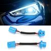 2pcs 9007 Male To Female Socket Wiring Harness Universal Wire Extension Cord for Car Headlight 12V‑24V