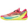 Cushioning Slip Resistant Low Top Basketball Shoes Men's Red Yellow Sneakers 112431106Q-1