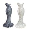 3D Printed Fishtail Dress Vase, Decorative Plastic Flower Vase, Flower Holder Container for Home Office Living Room Table Centerpiece