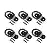 10X Cargo Lashing Surface Mount D Ring Staple Cleat Tie Down Ring Trailers For Vans Trucks Horsebox Boat Ropes Car Fastener Clip