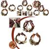 Stunning Christmas Rattan Wreath Garland For Front Door And Wall Decor With Pinecones