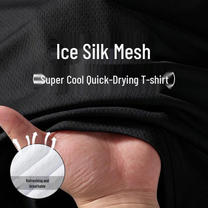 Men's Ice Silk Quick-Dry Cooling Mesh T-Shirt