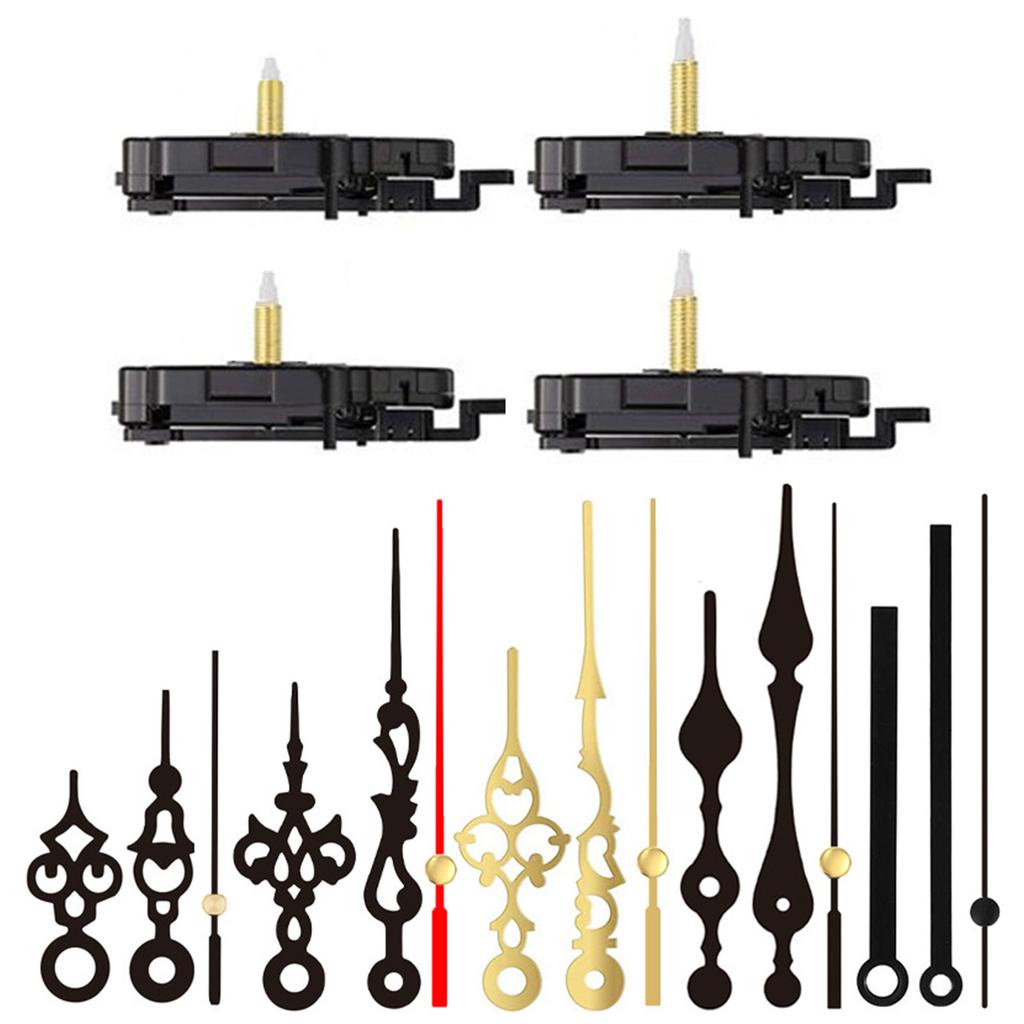 2 Pack Jump Second Quartzs Pendulum Clock Movement Mechanism Kits with Clock Hand Set for Clock Repair Replacement Parts