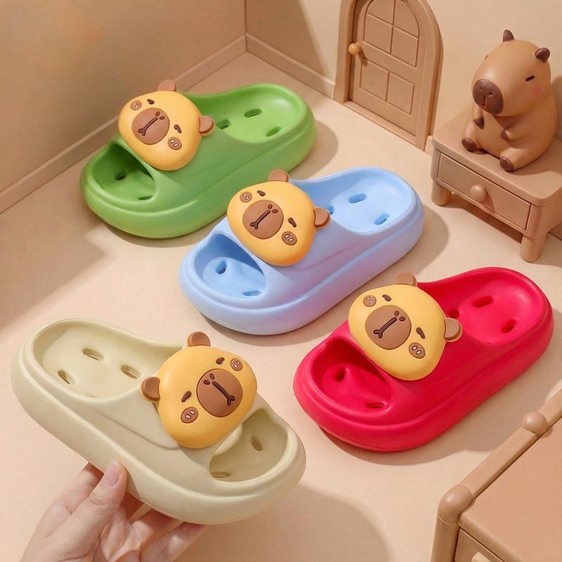 Cartoon Shoes, Flip-flops for Boys and Girls, Anti-slip, Suitable for Home Use, Water-proof