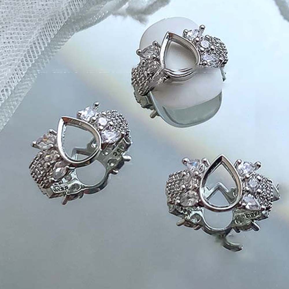 

Silver Color Metal Zircon Nail Art Decorations Nail Art Jewelry Nail Rhinestones Manicure Tools silver-water drop