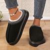 Comfortable New Style Pure Color Faux Suede Home Slippers For Women And Men Ideal For Warmth And Non-slip Durability In Multiple Sizes