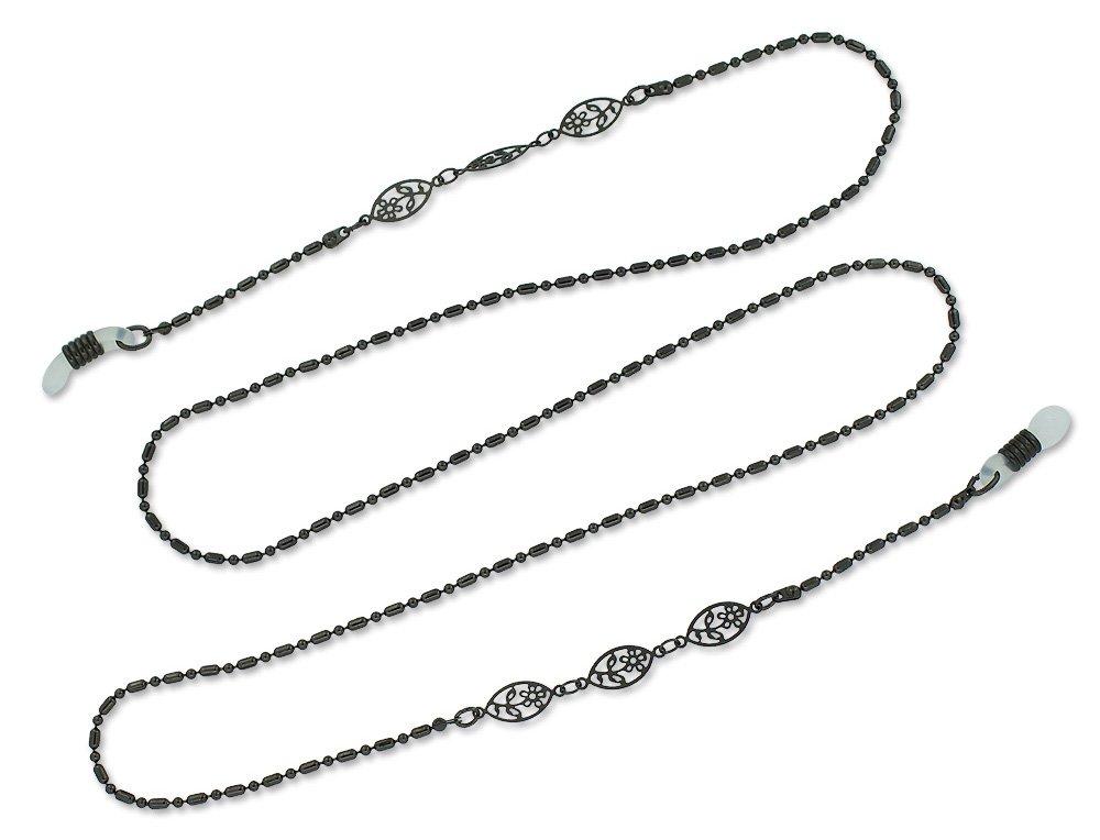 

Футляр TC Цепочка для очков Оправа Античный держатель, Черный, 2516-2 чёрный