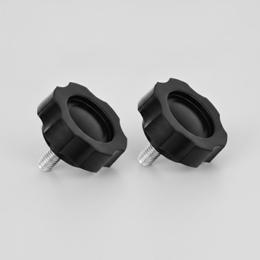 2 Pieces Tightening Knob with Threaded Stud Non-Slip Hand