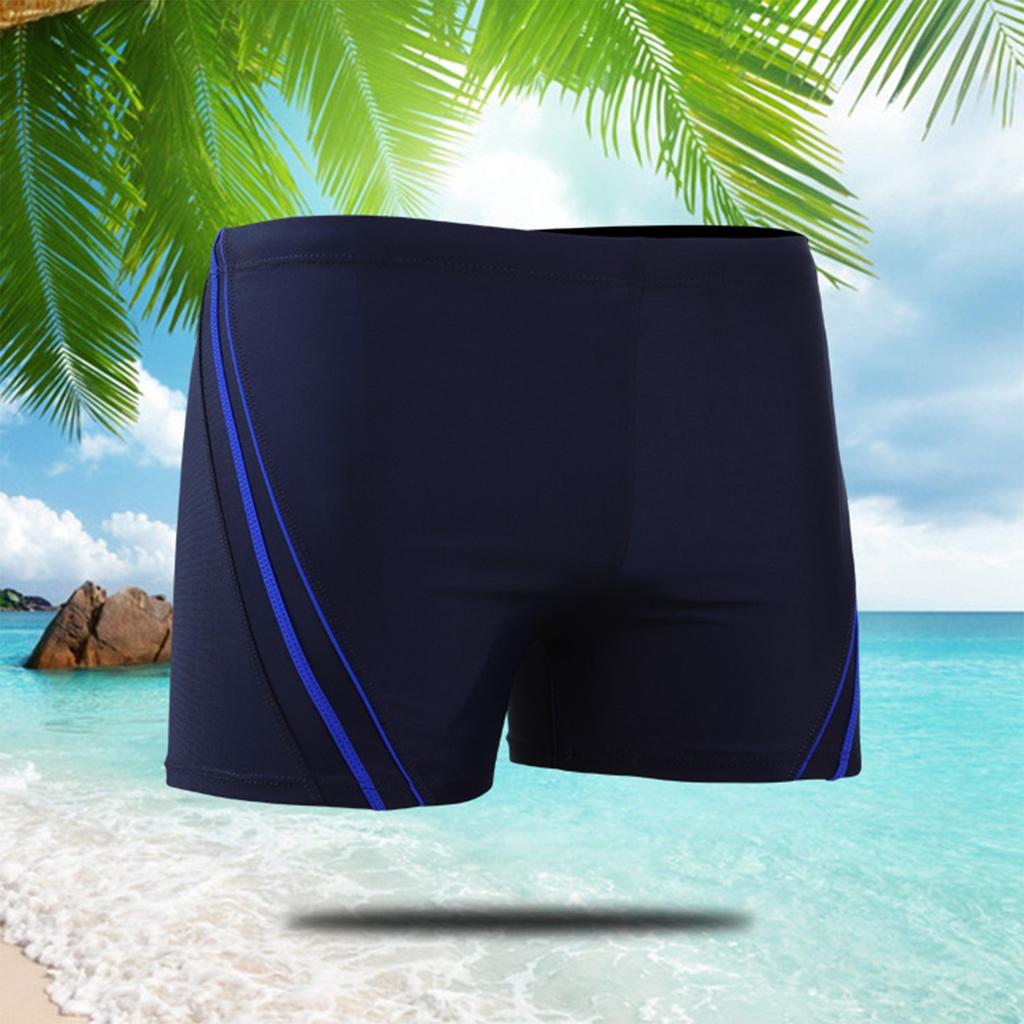 Men's Boxer Swim Trunks Lace-Up Swim Trunks