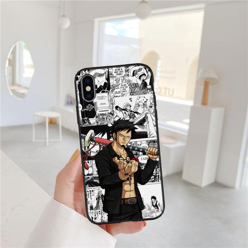 FM38 One Piece Law Soft Shell Phone Case for Redmi Note 10 11 12 Pro Max 10S 10C 10T 11A 11S 12S 12C