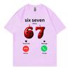67 ruft Lustiger Meme T-Shirt für Männer Frauen Hohe Qualität Mode Oversized T-Shirts Sommer Freizeit Baumwolle Kurzarm T-Shirts