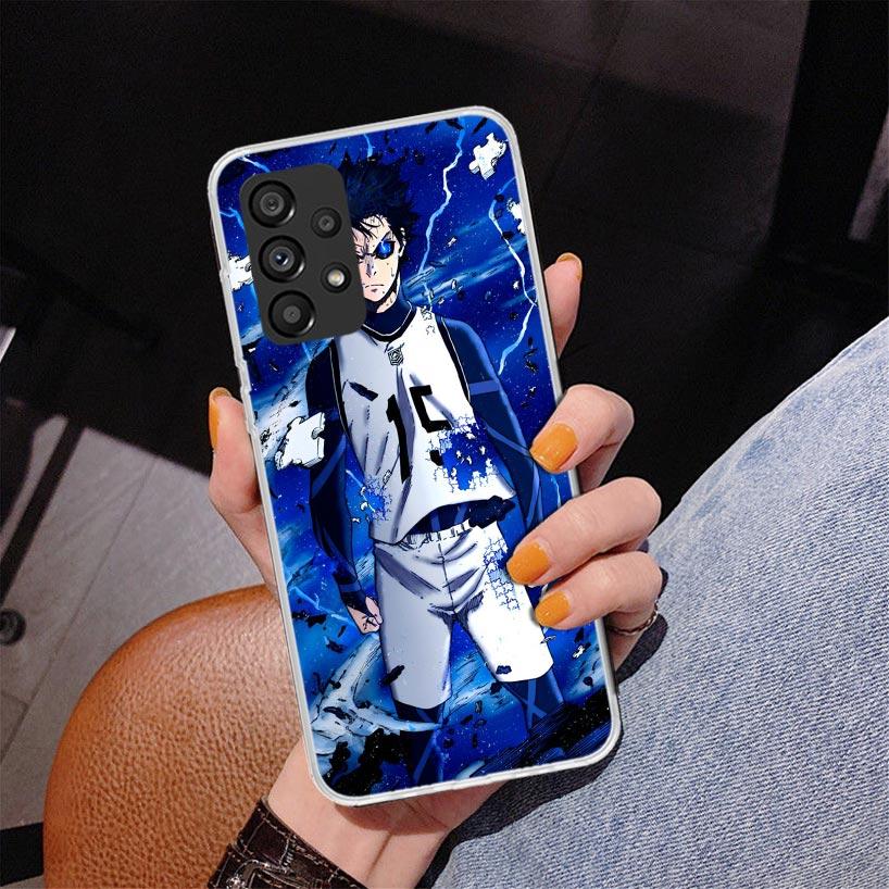 Blue Lock Isagi Yoichi Phone Case For Samsung Galaxy A52 A32 A22 A12 A51 A31 A50S A30S A20S A10S Note 20 Ultra 10 Plus S10 A72 A