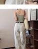 Women's Camisole with Built-in Bra, Padded Cups, Backless Design, Sleeveless Option, Wear as Outerwear or Base Layer