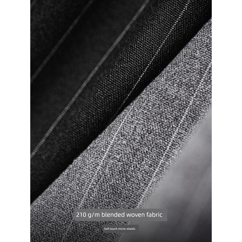 Madden parka Japanese style Vertical Stripe Gray Suit shorts cityboy Straight-leg Pants for Summer