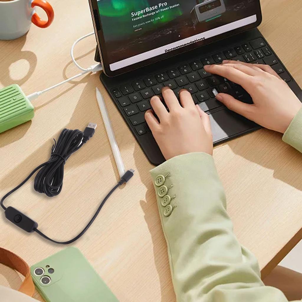 USB Power Charging Cable withSwitch USB2.0 to USB Converter forRaspberryPi USB to USB Cable