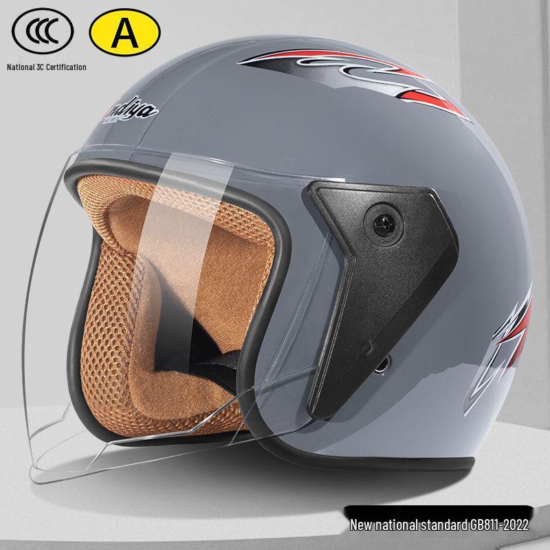 Universal All-Season Electric Helmet with Anti-Fog & Warmth, Dual Visors, for Men & Women