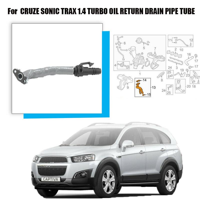 Linie furtun turbocompresor motor țeavă retur ulei turbo pentru Chevy Cruze 1.4l 55587854