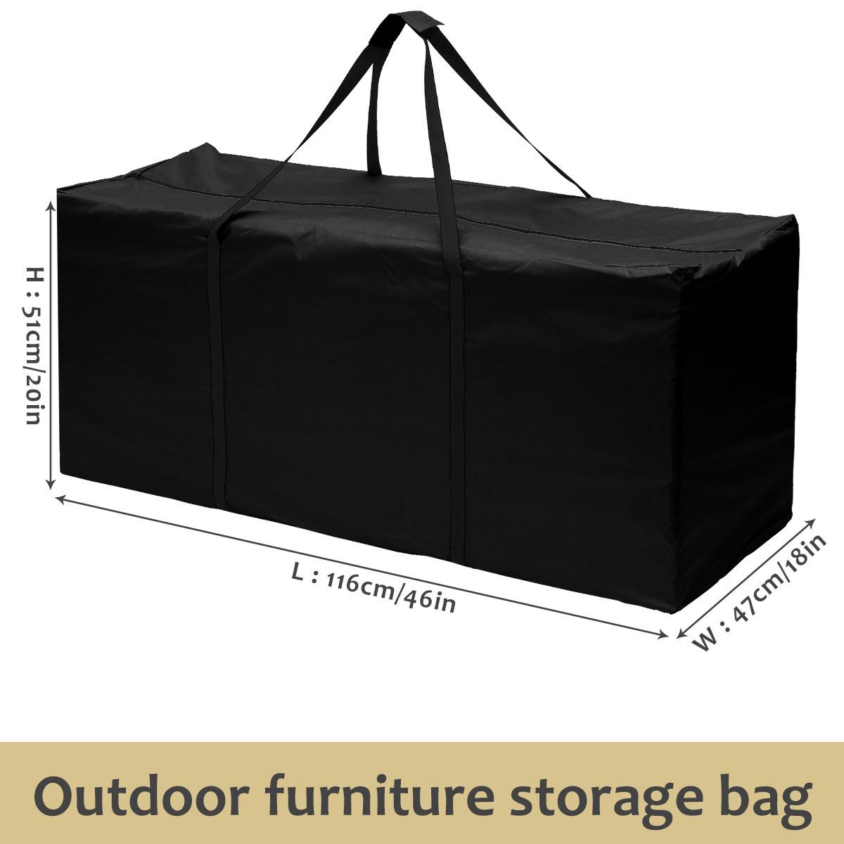 

Cushion Storage Bag Large Capacity Furniture Protective Cover Waterproof Anti-UV Rectangle Rip Proof Christmas Tree Storage Bag 1Pcs