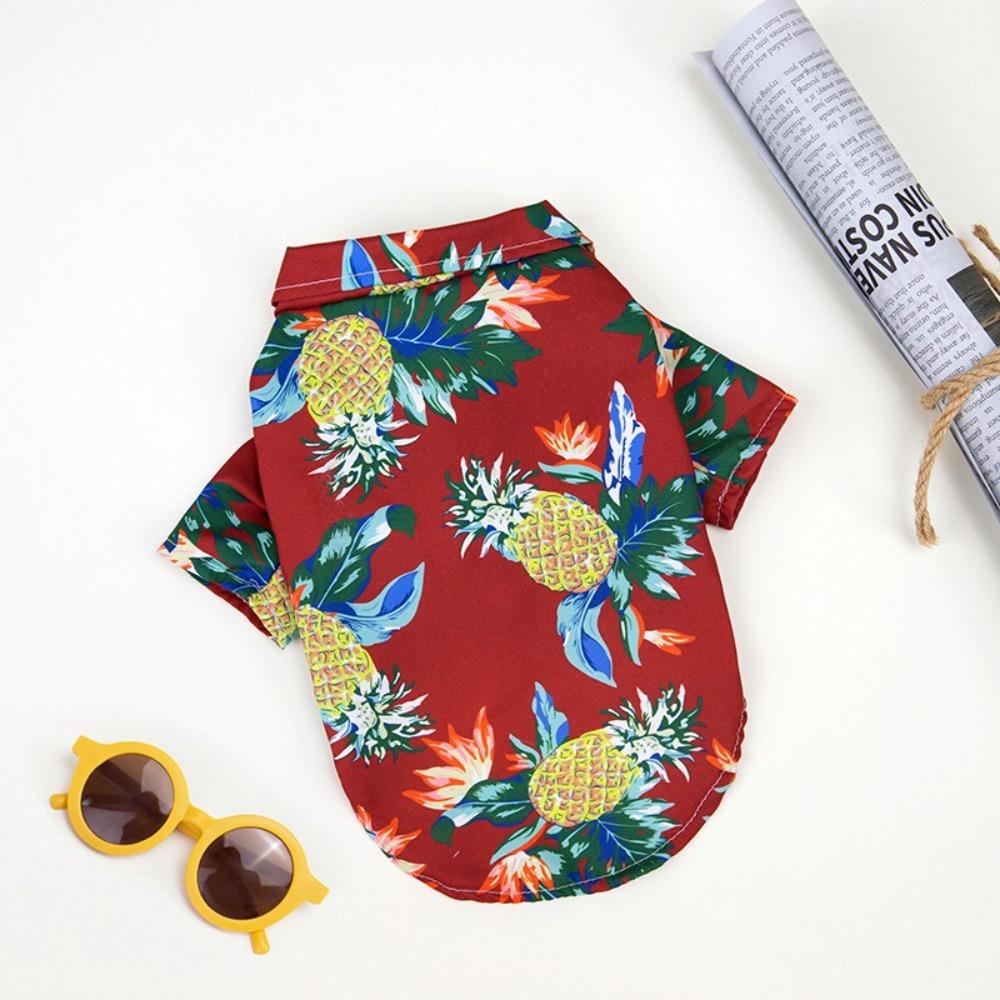 Comfortable Dog Hawaiian Shirts Hawaii Style Shirt for Dogs High Quality Pet T-shirts  Dogs