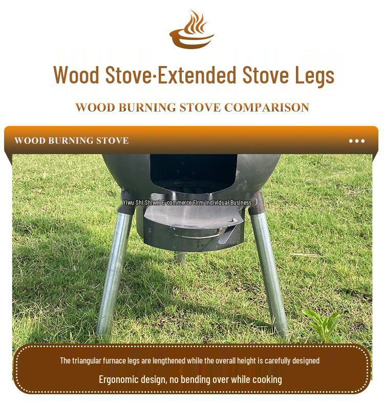 2024 Integrated Outdoor Wood-Burning Stove for Households and Rural Use