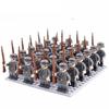 24 STÜCK/SET Zweiter Weltkrieg Militärsoldaten Gewehr Waffen Pistole Figuren Teile Bausteine Montage DIY Modellbau Bausätze Spielzeug