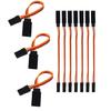 10PCS 3-Pin Servo Extension Cable Cord 10cm/4'' 3.93 inch Female to Male Lead Wire Connector JR for RC Car Airplanes Remote Control (10cm)