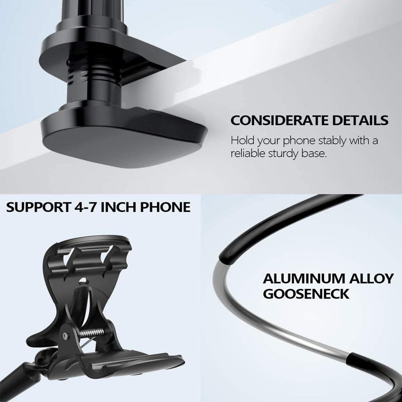 Mobile Phone Holders Long Arm Flexible Mobile Mount Stand Lazy Bracket Neck Cell Phone Holder Stand for Phone