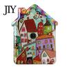 Metal Cabinet Magnets Vintage House Refrigerator Magnet, Colorful Fairy Tale Town Kitchen Fridge Decoration Magnetic Accessories Home Office