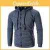 Premium Quality Men's Athletic Soft Sherpa Zip Up Hooded Hoodie Sweater Jacket Coat For All Seasons