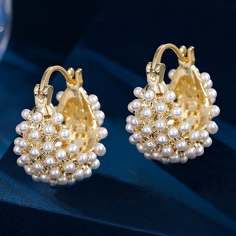 Boucles d'oreilles pendantes en perles d'imitation, tempérament luxe léger français, pour femmes, style doux, accessoires de fête de vacances, cadeaux
