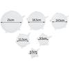 Couvercle Silicone Alimentaire, 6 pcs Réutilisable Couvercles Silicone Extensible pour la Conservation des Aliments, Conservat A176