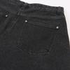 Rap Front Slit Fringe Denim Long Skirt Aq4Dsa61