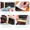 Kwmobile Guitar Fingerboard Arrangement Sticker Fret Sticker Color Coded For Beginners Kids Practice Dual Use Transparent - - Acoustic/Electric -