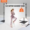 10ft X 10ft Pipe and Drape Kit, Heavy Duty Backdrop Stand with Carbon Steel Base, Adjustable Backdrop Support with 6 Clamps and A Carry Bag for