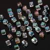 6-8mm Multi-Faceted High-Transparency Crystal Square Beads for Colorful DIY Jewelry Making