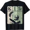 Kitesurfing Periodic Table Elements Kiteboarding Retro T-Shirt(2)