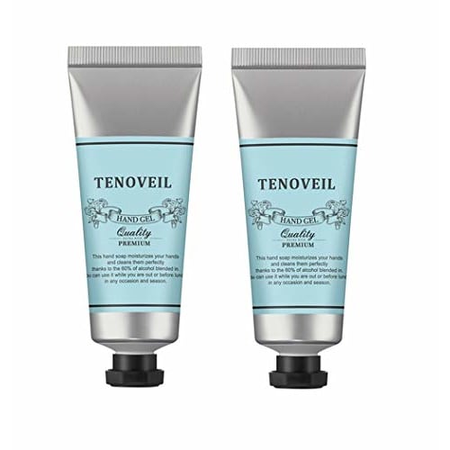 

Tenovel Hand Gel (Set of 2), Made in Japan, Moisturizing, Alcohol-Free, Gentle, Before Meals, Plant Extracts