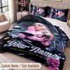 Custom Name Text 3Pcs Bedding Set Ayliva Duvet Cover And Two Pillowcases