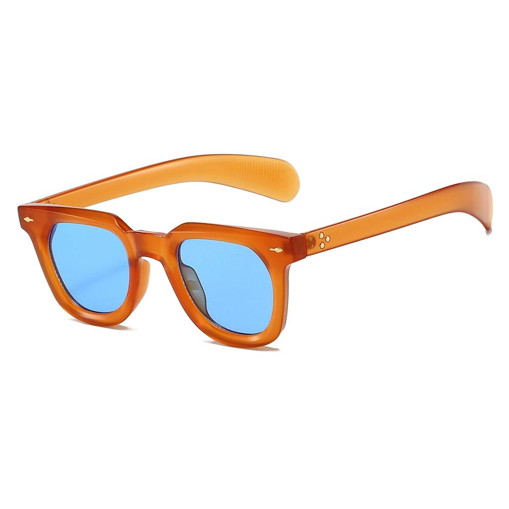 UV Protection Lightweight Comfortable Durable High Quality Retro Edgy Punk Trendy Square Shaped Male Sun Glasses