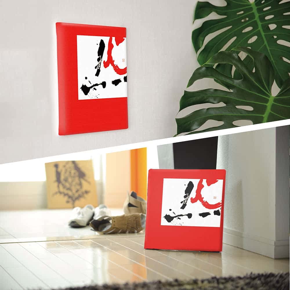Japanese Calligraphy Art 57cm x Made in Stylish Interior Living Room Fabric Panel, 57cm, Large, Japan, Poster, Decor, Decor, Red, Simple, Ink, Panel,