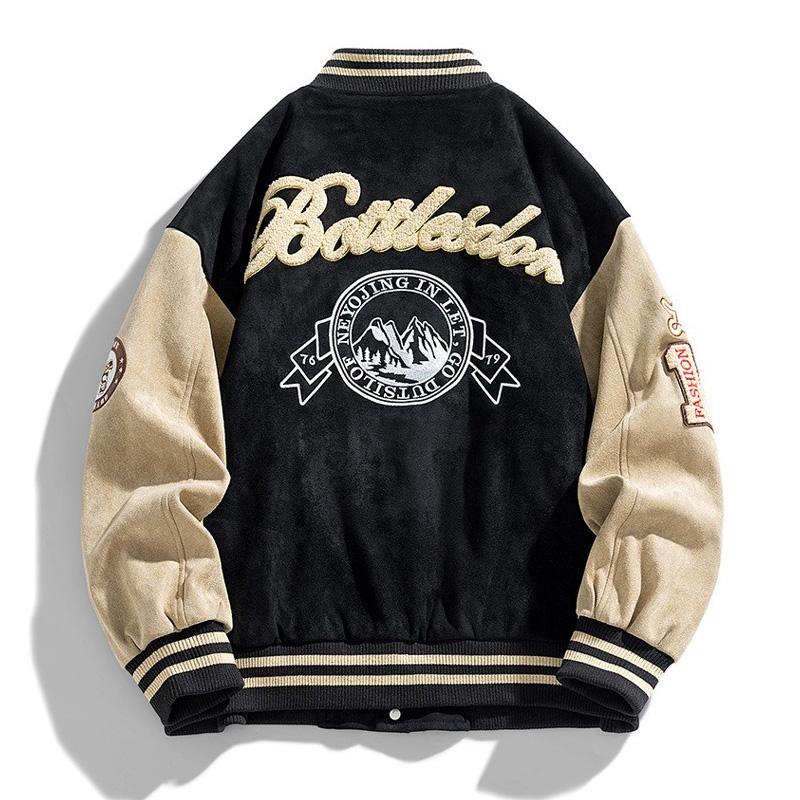 Baseball Jacket Men Fashion Embroidered Jackets Coats High Street Outwear Man Bomber Jacket Hip Hop Clothing