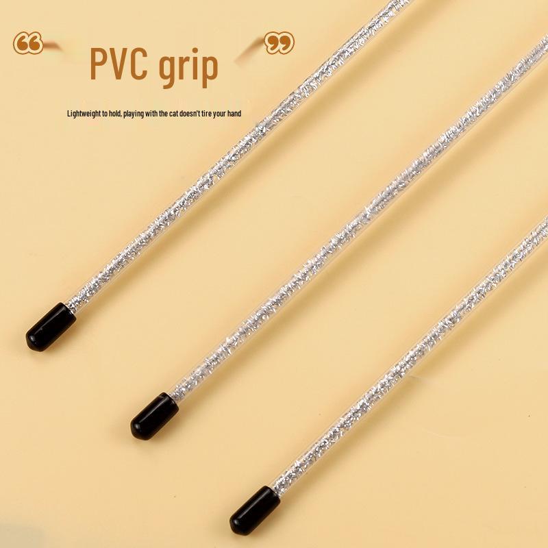 Katzenspielzeug: Raupen-Glocken-Teaser-Stab zur Selbstbeschäftigung und zum Backenzahnabrieb