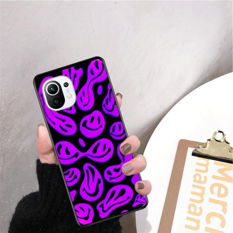 Trippy Smiley Phone Case for Xiaomi 12 Mi 10T 11T 11 Pro 10 10T 11 lite 10pro 11Ultra Poco X3 Pro Poco F3 M3