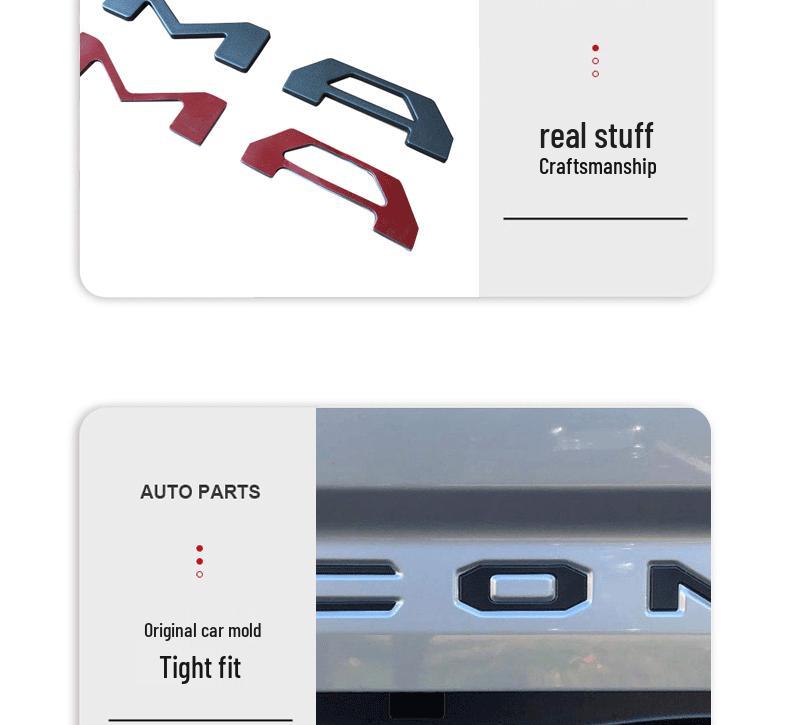 Fits All Toyota Tacoma Tailgate Lettering