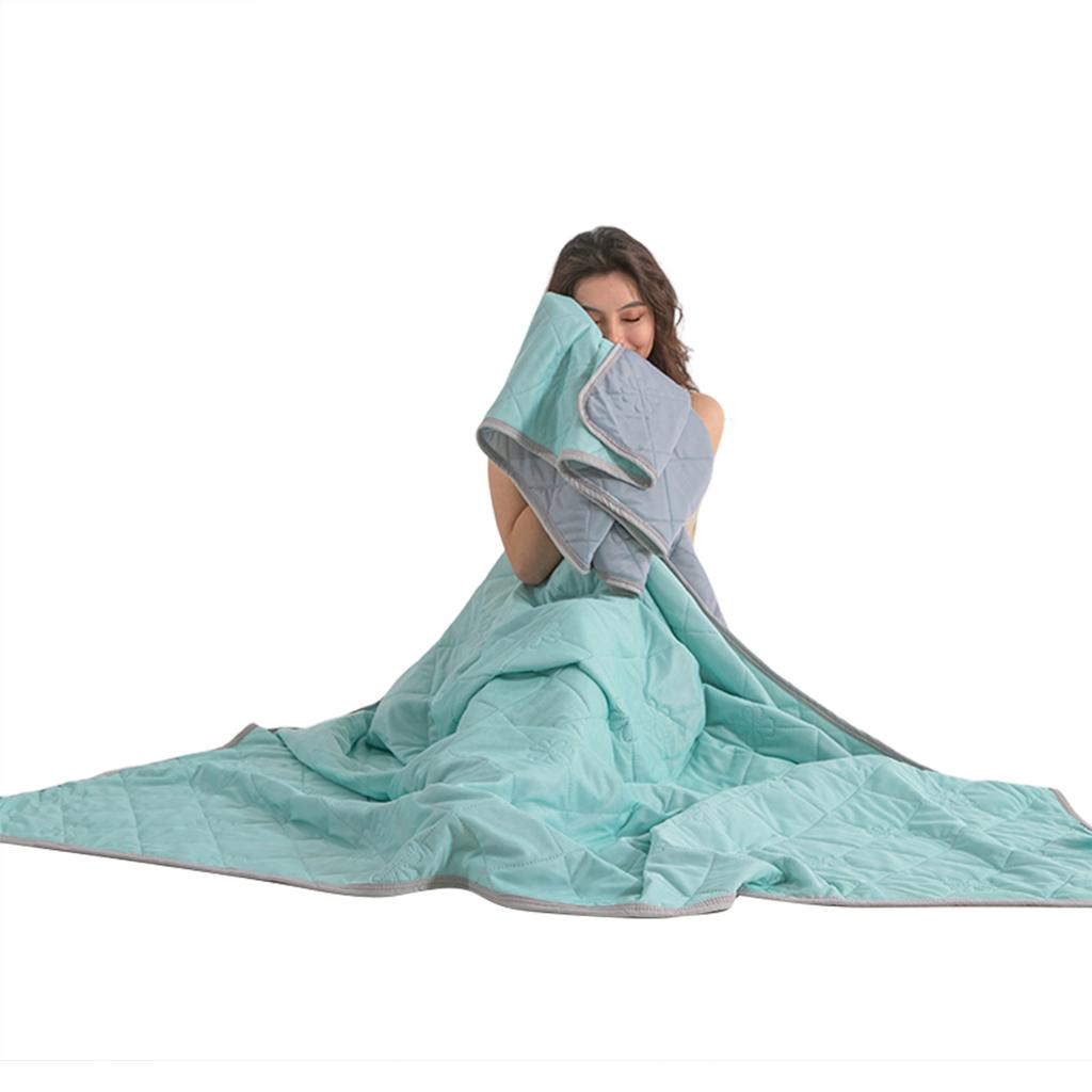 Chladivá přikrývka z ledového hedvábí Měkká Pohodlná Prodyšná Přikrývka do klimatizace Letní Chladivá Vzduchem chlazená Teplá Přikrývka