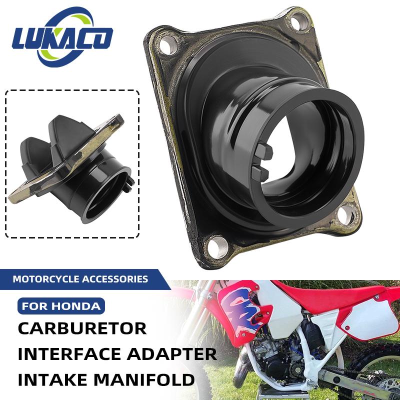 

Motorcycle Parts CR 125 R Carburetor Interface Adapter Intake Manifold For Honda CR125R 1990-1995 16221-KZ4-700 16221-KZ4-860 чёрный