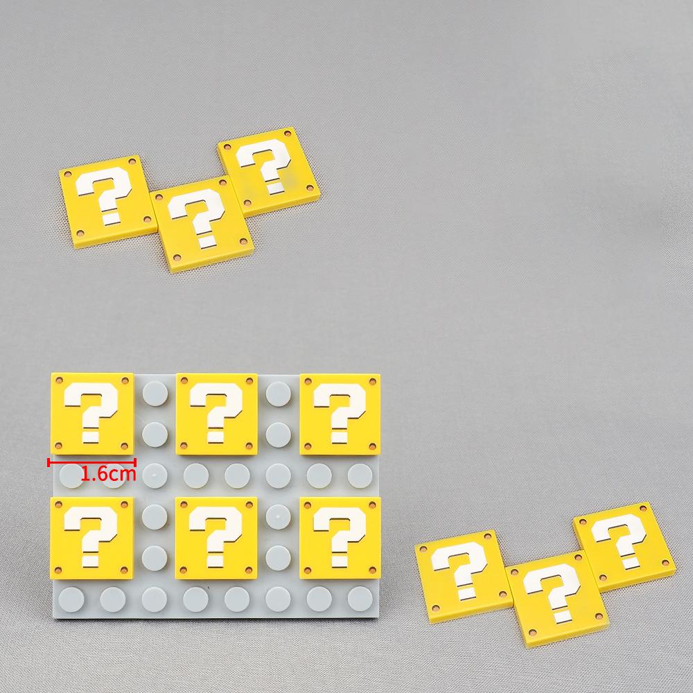 MOC 10PCS Question Mark 3068 2X2 Pattern Building Blocks Light Panel Compatible Board Bricks Particle Game Toy Children Kid Gift