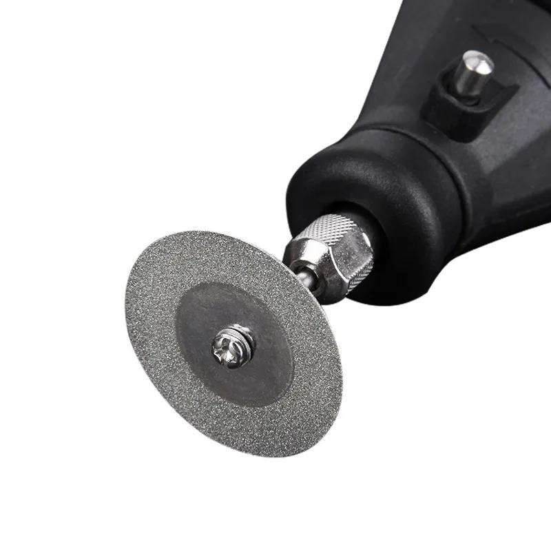 16/18/20/22/25/30mm Mini Rotary Tool Circular Saw Blades Cutting Discs Diamond Disc Mandrel for Most Rotary Power and Air Tools